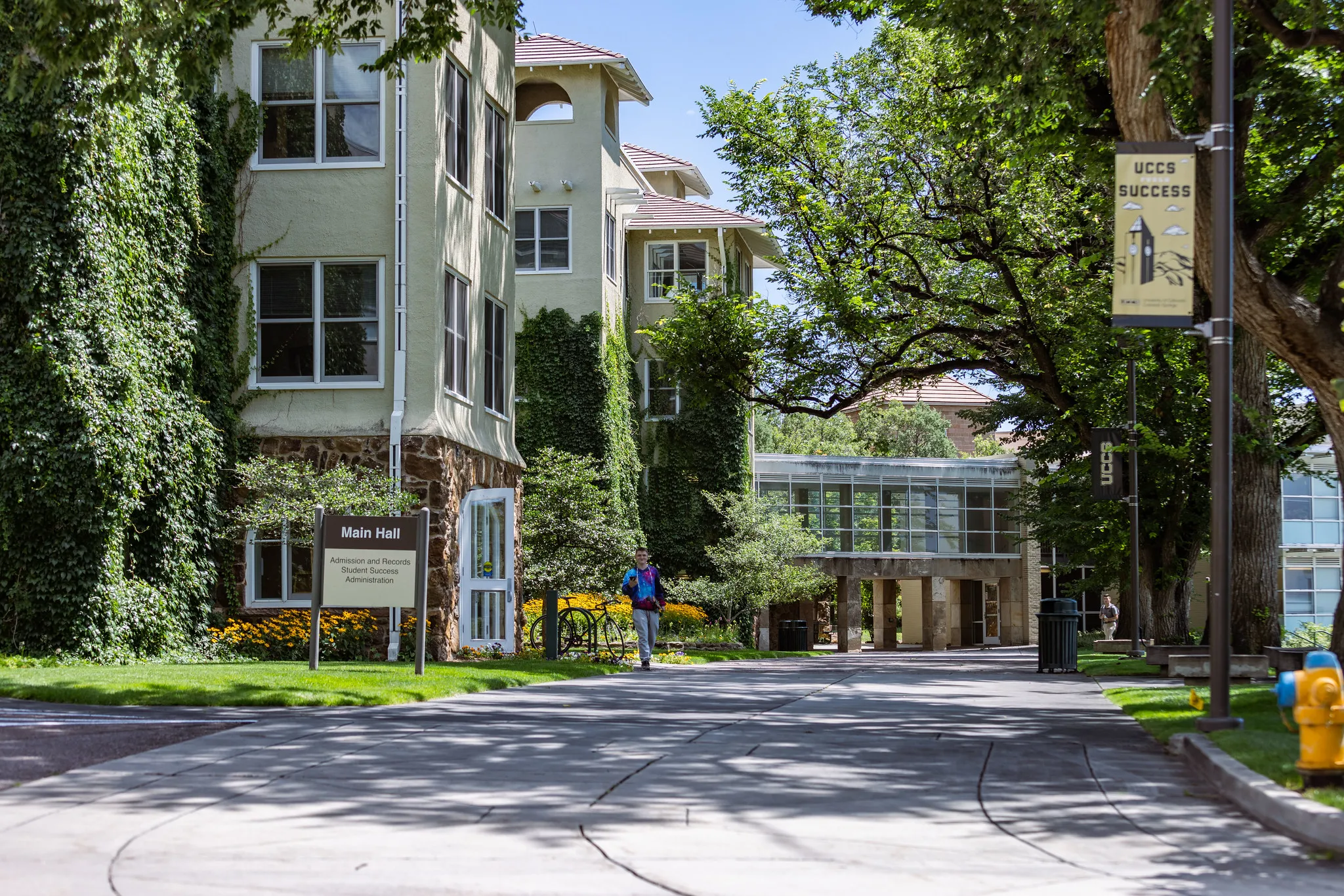 UCCS campus walkway