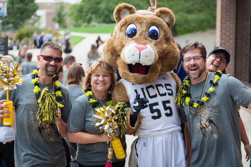 UCCS volunteers posing for photo with Clyde